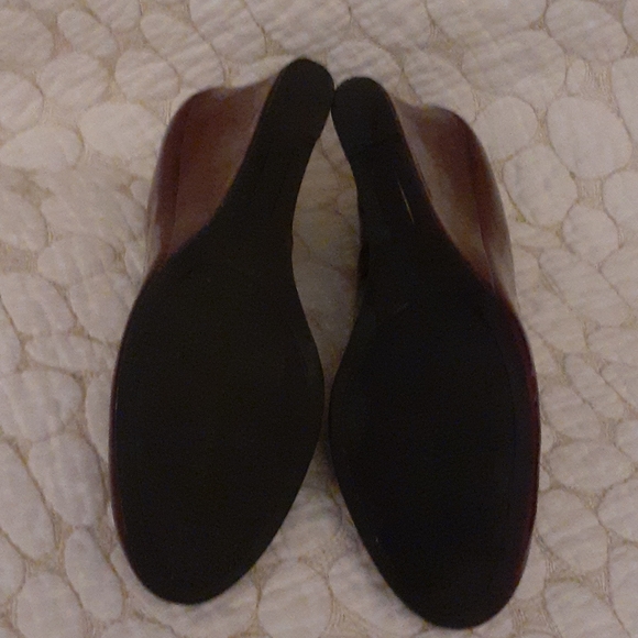 Fioni wedge maroon shoes - Picture 7 of 8